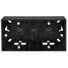 1590752-038 Монтажная коробка для накладного монтажа, 2 поста, графит Simon 15