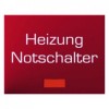 14887115 Клавиша с красной линзой и надписью "Heizung Notschalter" цвет: красный, с блеском K.1/K.5 Berker