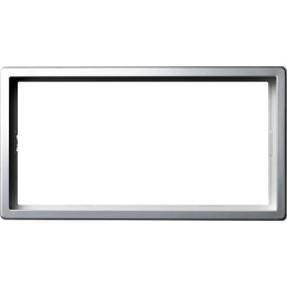 1002115 Рамка без перегородки F100 Хром 2-постовая Gira