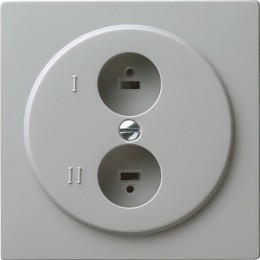 040242 Розетка для стереофонического громкоговорителя Серый Gira S-color