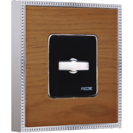 FD01451CCB Рамка Belle Epoque Wood Вишня / Хром 1-постовая Fede