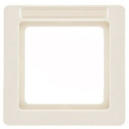 10116012 Рамка с полем для надписей Q.1 Белый бархат 1-постовая Berker