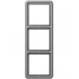 CD583GR Рамка CD 500 Серый 3-постовая Jung
