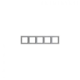 10156094 Рамка Q.3 Алюминий с эффектом бархата 5-постовая Berker