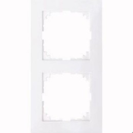 MTN4020-3625 Рамка M-Pure Бриллиантовый белый 2-постовая Merten