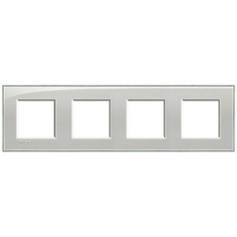 LNA4802M4KG Рамка LivingLight Квадрат Серое небо 2+2+2+2 модуля Bticino