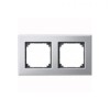 MTN403260 Рамка M-Elegance Платина / Серебро 2-постовая Merten