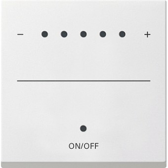 226003 Сенсорная накладка для светорегуляторов System 2000 белый глянец Белый Gira
