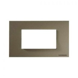 N2474 CV Рамка итальянского стандарта Zenit Шампань 4 модуля ABB