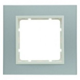 10116914 Рамка B.7 Полярная белизна, алюминий 1-постовая Berker