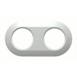 138129 Рамка Serie 1930 Полярная белизна с блеском 2-постовая Berker