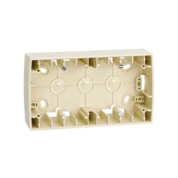 82760-31 Монтажная коробка для накладного монтажа, 2 поста, 158х89х27мм, S82, S82N, слоновая кость Simon