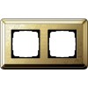0212671 Рамка Classix Art Латунь 2-постовая Gira