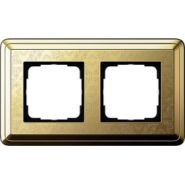 0212671 Рамка Classix Art Латунь 2-постовая Gira
