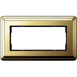 1002631 Рамка Classix Латунь 2-постовая Gira