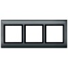MTN400314 Рамка Aquadesign Антрацит 3-постовая Merten