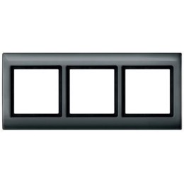 MTN400314 Рамка Aquadesign Антрацит 3-постовая Merten