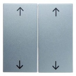 16441404 Клавиши с оттиском "Стрелки" цвет: алюминий, матовый B.1/B.7 Glas Berker