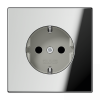 GCR1520KI Розетка с заземлением с защитой от детей Jung 16А/250В Хром