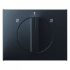 10887106 Центральная панель с вращающейся ручкой для 3-уровневого выключателя цвет: антрацит, матовый K.1 Berker
