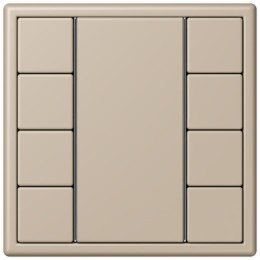 LC504TSA32142 Les Couleurs® Le Corbusier KNX кнопочный модуль F 50 с четырьмя парами кнопок ombre naturelle claire Jung