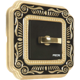 FD01361NEEN Рамка Smalto Italiano Firenze Черный 1-постовая Fede