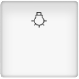 FD17717 Клавиша широкая "Свет", цвет Белый FEDE