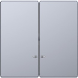 MTN3420-6036 D-life клавиша 2-ная с линзой для led модуля, нерж. сталь Merten