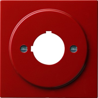 027243 Накладка с опорной пластиной для крепления командный и сообщающих устройств 22,5 мм Красный Gira S-color