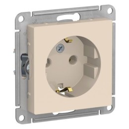 ATN000243 Atlasdesign Розетка с заземлением, 16А, механизм, Бежевый Schneider Electric