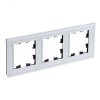 ATN320103 Рамка тройная Schneider Electric Atlasdesign Nature, белое стекло