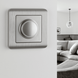 WL12-Frame-01 Рамка на 1 пост (серебряный) Stream Werkel a034326