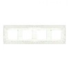 FD01224BD Рамка Provence White Decape 4-постовая Fede