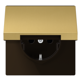 ME1520KLC Розетка с заземлением с откидной крышкой Jung 16А/250В классик