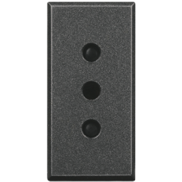 HS4113 Axolute Розетка 2К+З, 10 А 250 В~ , с заземляющими контактами, 4 мм Bticino