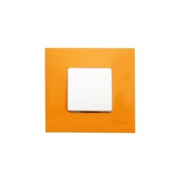 2700617-082 Накладка декоративная на рамку базовую, 1 пост, Simon 27 Play, Arctic, оранжевый