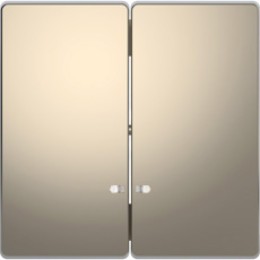 MTN3420-6050 D-life клавиша 2-ная с линзой для led модуля, никель Merten