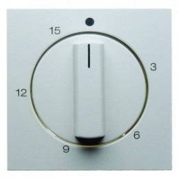 16321909 Центральная панель с регулировкой для механических таймеров цвет: полярная белизна, матовый S.1/B.1/B.3/B.7 Glas Berker