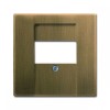 1710-0-4084 (1766-840-500), Плата центральная (накладка) для механизмов UAE/TAE, для 0247 и 0248, серия Династия, Латунь античная, ABB