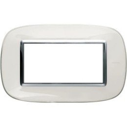 HB4804DB Рамка Axolute Овал Белая карамель 4 модуля Bticino