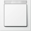 10516099 Рамка с полем для надписей Q.3 Полярная белизна с эффектом бархата 1-постовая Berker