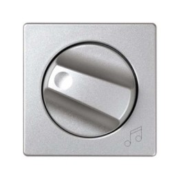 82055-93 Накладка на регулятор громкости звука и аудиорозетки, S82 Detail алюминий Simon