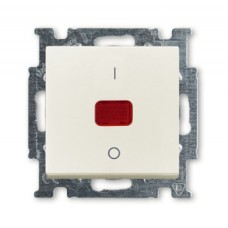 1020-0-0093 (1020/2 UCK-96-), Механизм 1-клавишного, 2-полюсного выключателя, с клавишей, с линзой, с неоновой лампой, с маркировкой I/O, 20 А / 250 В, серия Basi 55, цвет chalet-white, ABB 1020-0-0093 (1020/2 UCK-96-), Механизм 1-клавишного, 2-полюсного выключателя, с клавишей, с линзой, с неоновой лампой, с маркировкой I/O, 20 А / 250 В, серия Basi 55, цвет chalet-white, ABB