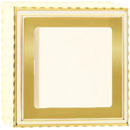 FD01501OP Рамка для накладного монтажа Roma Патинированное золото 1-постовая Fede