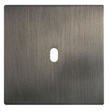 90A01G55 Fontini 5.1 Одинарная панель для механизма переключения. BRUSHED GRAPHITE. кольцо никель обрамление никель 90A01G55 Fontini 5.1 Одинарная панель для механизма переключения. BRUSHED GRAPHITE. кольцо никель обрамление никель