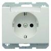 47380069 Штепсельная розетка SCHUKO с полем для надписей цвет: полярная белизна, с блеском Arsys Berker