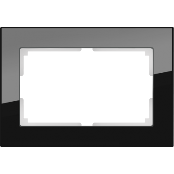 WL01-Frame-01-DBL Рамка для двойной розетки (черный) Favorit Werkel a040287