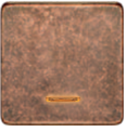 FD04312RU Клавиша для одноклавишных выключателей с подсветкой, цвет Rustic Cooper FEDE