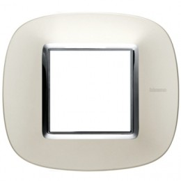 HB4802DB Рамка Axolute Овал Белая карамель 2-модульная Bticino