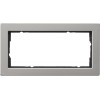 100233 Рамка установочная E2 Нержавеющая сталь 2-постовая Gira